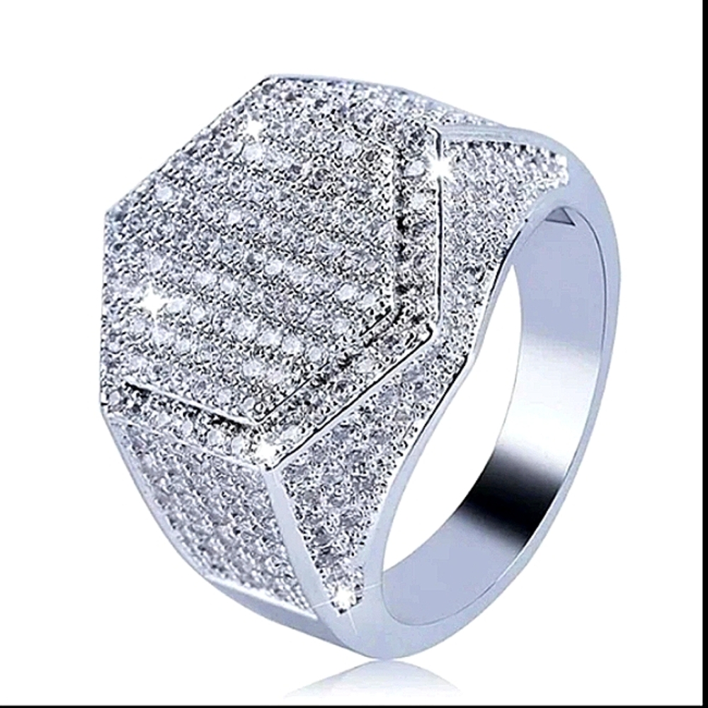 Unisex sterling silver ring size men's 8